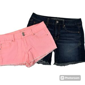 BUNDLE American Eagle Outfitters/Refuge Denim Shorts Size 6 Women's